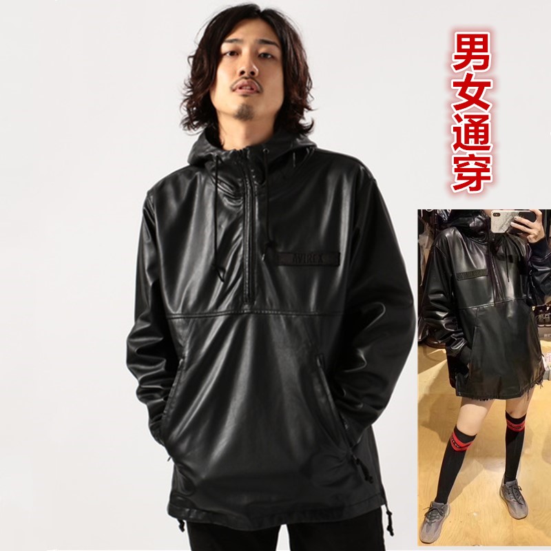 真皮卫衣头层绵羊皮男女通穿春季宽松