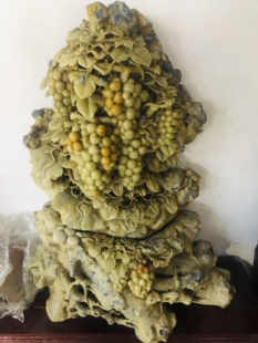 青田石雕工艺品寿山石雕玉石雕刻摆件家居饰品奇石摆件送礼品1米