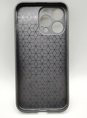 适用于苹果17p黑色壳DIY素材壳iPhone15凹槽滴胶硬底软边二合一硅胶手工制作手机壳材料15plus/苹果16promax