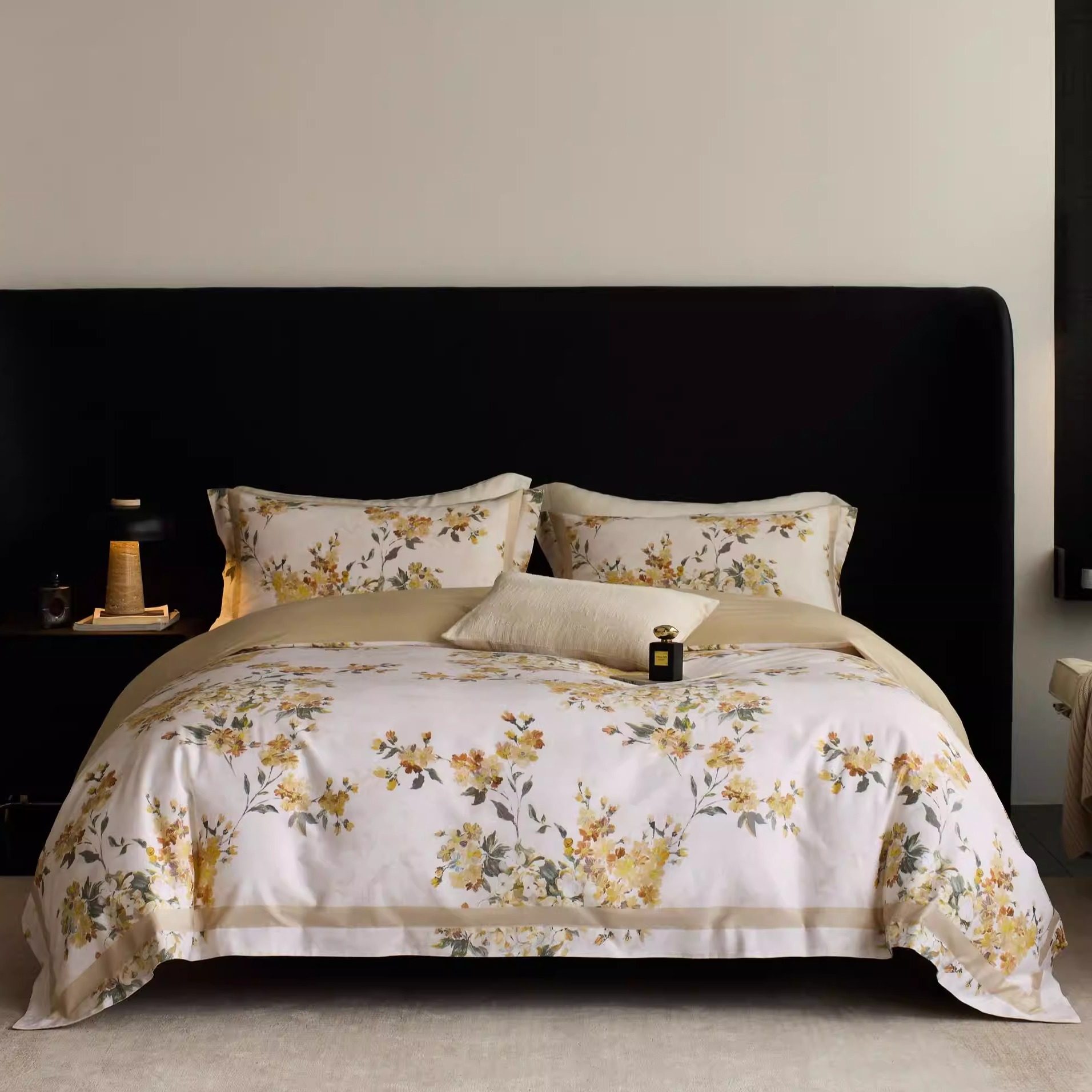 宝缦丽本复古暖调花卉全棉长绒棉四件套轻奢裸睡纯棉床上用品,床上用品,床品套件/四件套/多件套,淘宝优惠券,粉丝福利购,淘宝优惠卷