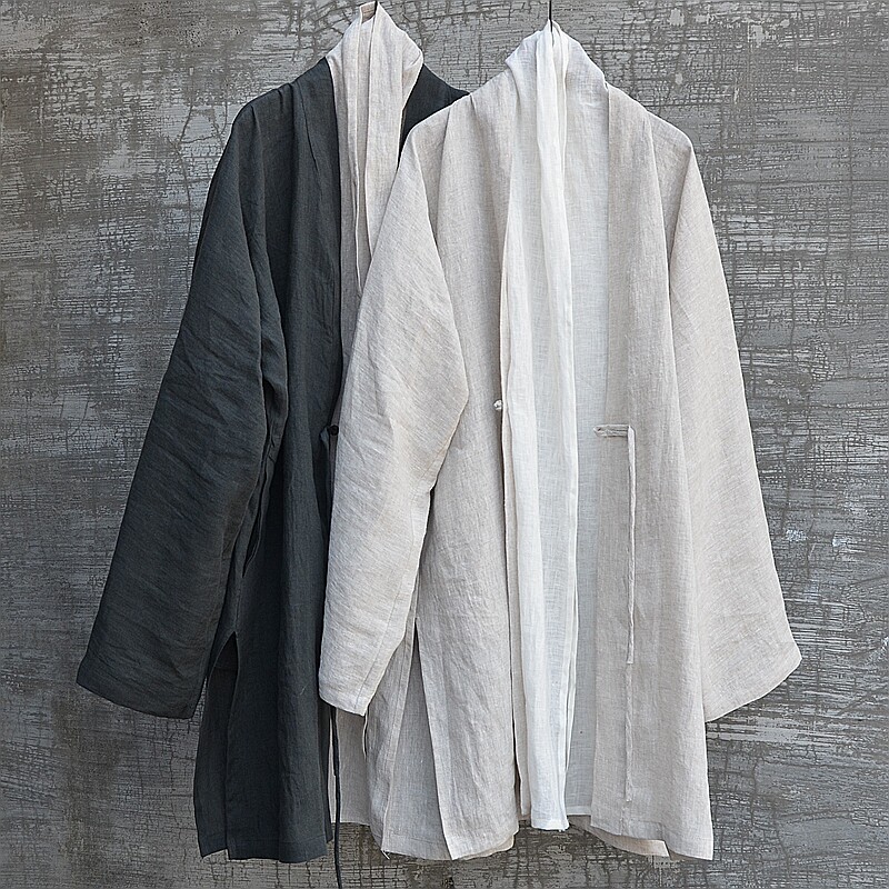 三世一木中长汉服夏季薄款外套