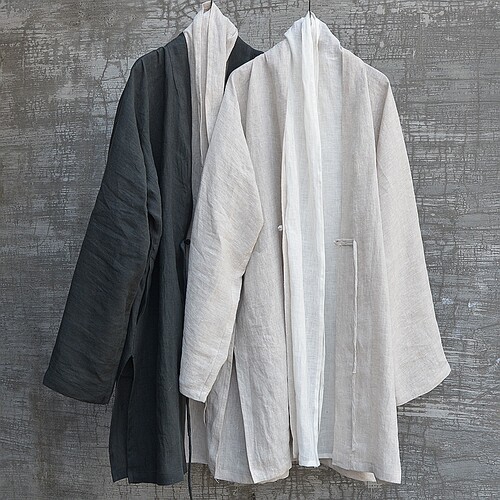 三世一木中长汉服夏季薄款外套