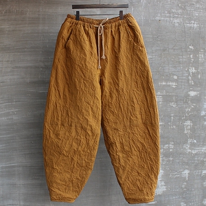 男冬季棉花棉裤立体裁剪哈伦裤灯笼裤宽松大码青春时尚流行复古