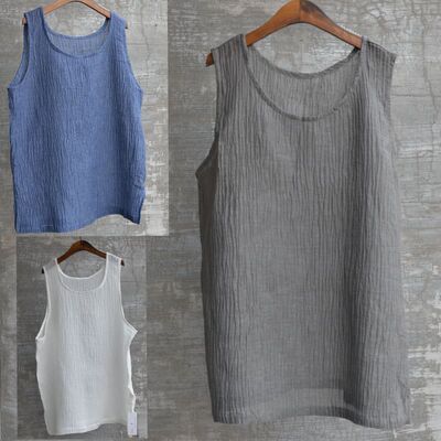 原创亚麻大码中国风文艺男士背心