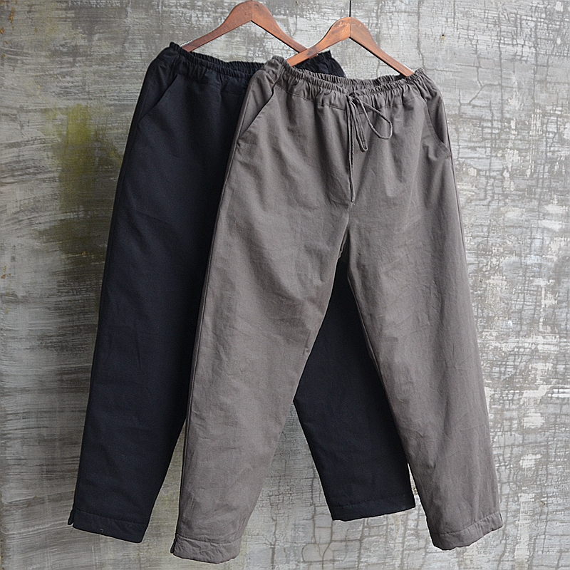 三世一木棉裤原创设计纯棉花填充