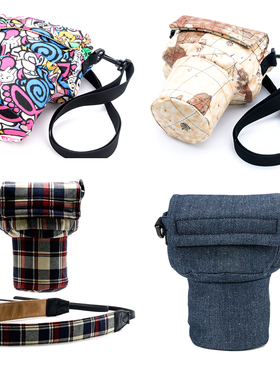 5色可选韩版猪头包通用性便携加厚单反相机包 大机身D7505D3D7000