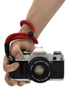 小孔登山绳相机手腕带复古柔软相机手绳微单相机带OM-2 A6000 R5