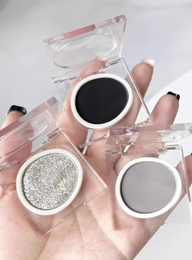 跨境单色眼影盘m116哑光紫色珠光黑色显色霓虹亮片新款女牛郎学生