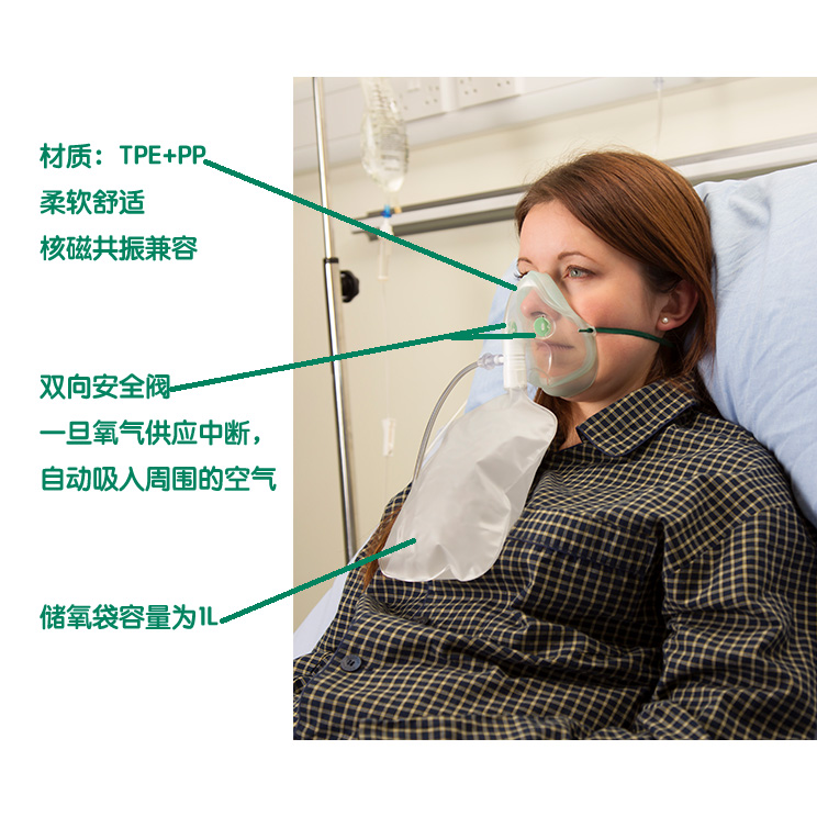 英国原装进口 英特赛克1181015高浓度非再吸入型面罩无重复呼吸型
