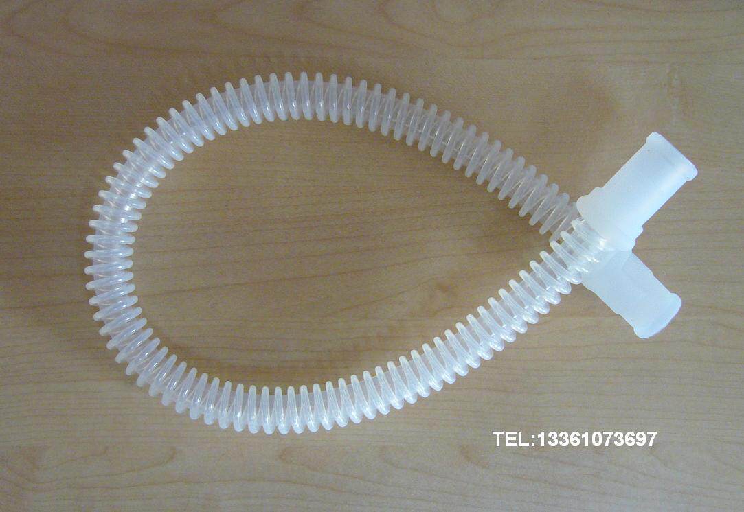 60厘米儿童呼吸机硅胶管路/麻醉机小儿呼吸硅胶螺纹管(直径15mm)