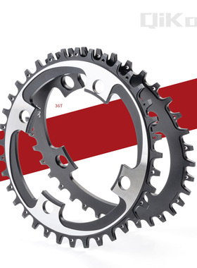 山地车正负齿正圆盘片改单速34T36T3840t公路车42齿 7075T6铝合金