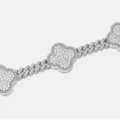 Silver, Approximately 18cm (7 Inches), 3 Flowers.
