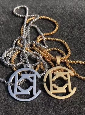 嘻哈风钛钢百搭吊坠陈冠希同款