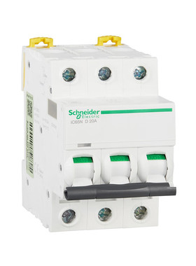施耐德电气 iC65 微型断路器 三级空开 A9F19320 IC65N 3P D20A