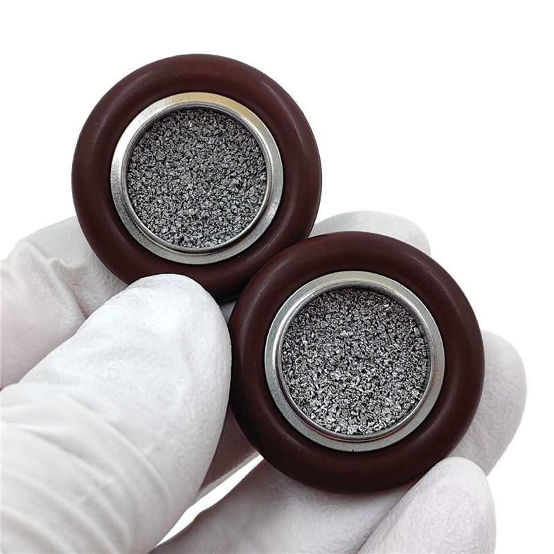 真空支架KF16不锈钢多层丝网烧结滤芯滤片 KF25过滤网 50微米现货