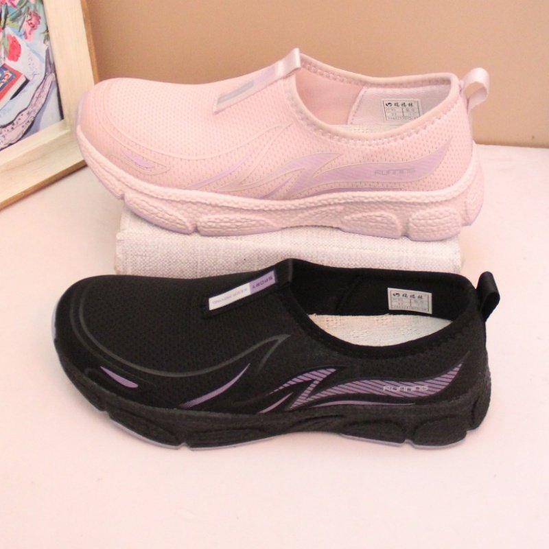 春秋老北京爆米花厚底女单鞋时尚百搭运动妈妈跑步鞋超轻软弹防滑,女鞋,网面鞋,淘宝优惠券,粉丝福利购,淘宝优惠卷