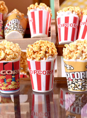 dollhouse小布娃娃配件 微缩模型迷你食玩仿真爆米花过家家小摆件