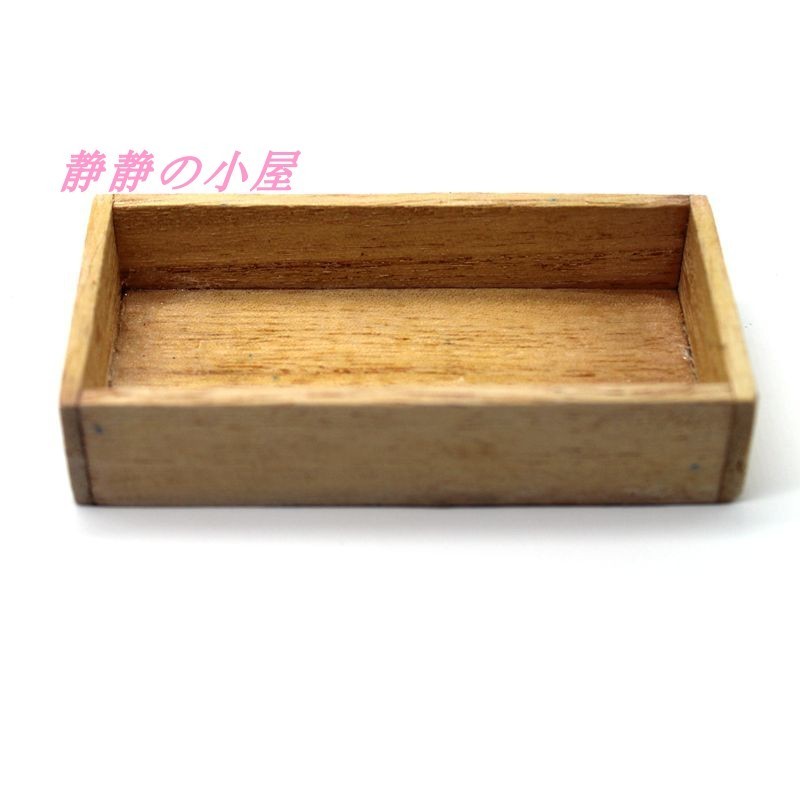 DOLLHOUSE小布娃娃屋配件 DIY场景模型 迷你仿真小家具木框木盒子