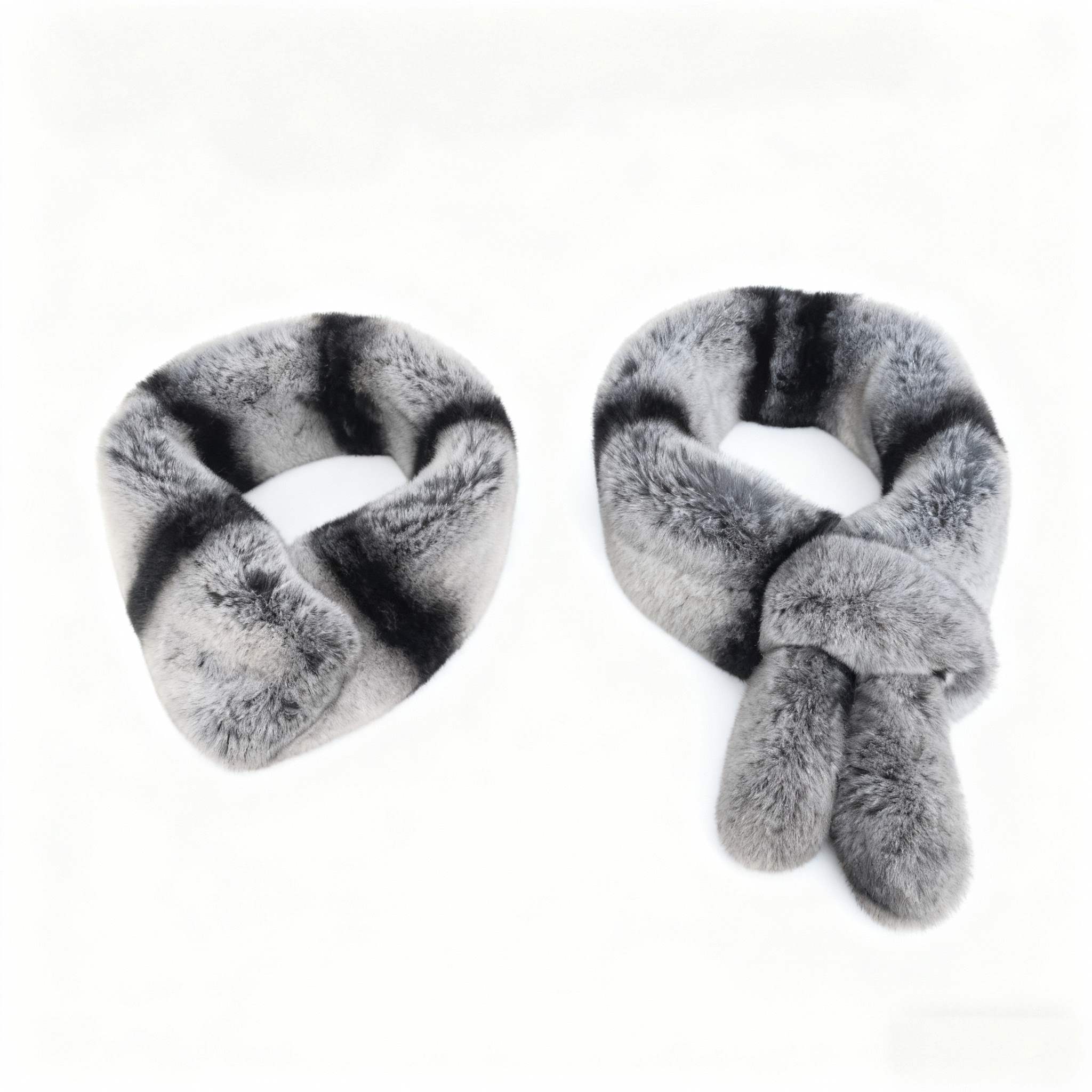 龙猫围脖    水獭兔毛