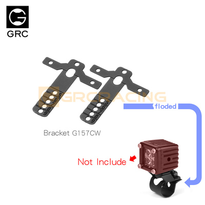 GRC 5-9mm圆杆中心位射灯支架 TRX4 SCX10 90046行李架射灯G157CW