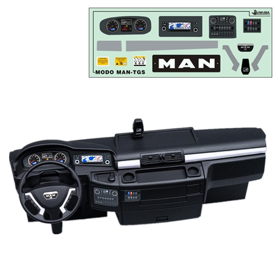 MAN-TGS 魔豆内饰贴纸 金属曼车壳内饰贴纸  巨无霸