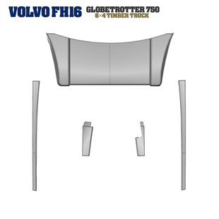 FH16 沃尔沃 750 56360 巨无霸 田宮拖头1 窄体尾翼扰流板