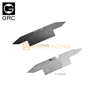 GRC SCX10三代牧马人前杠防滑板装饰片 Axial不锈钢防滑板 G166AS