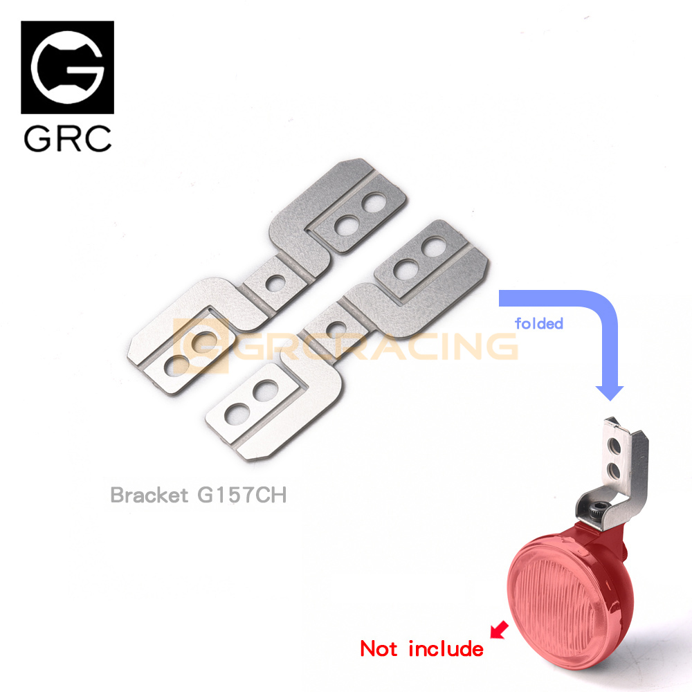 GRC L型射灯支架 SCX10 90048 TRX4卫士经典前杠 大灯支架 G157CH