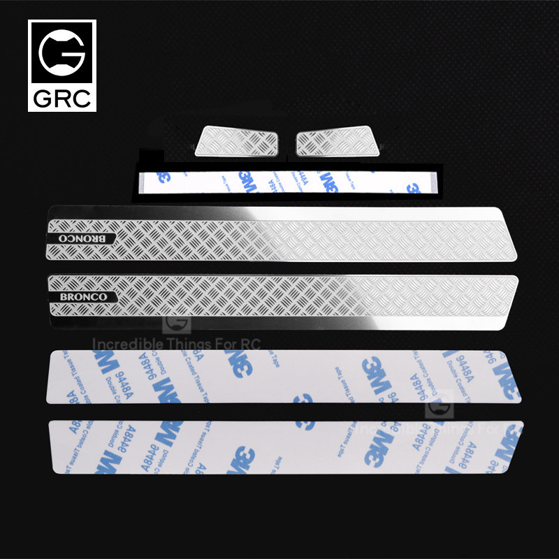 GRC TRX4 福特侧裙金属防护板 车壳防滑板 金属升级件 #GAX0100A