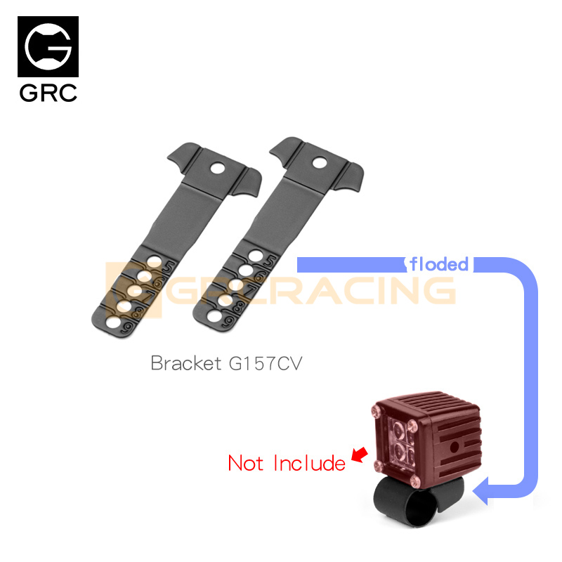 GRC 5-9mm圆杆偏位射灯支架 SCX10 90048 Capra 前杠射灯 G157CV