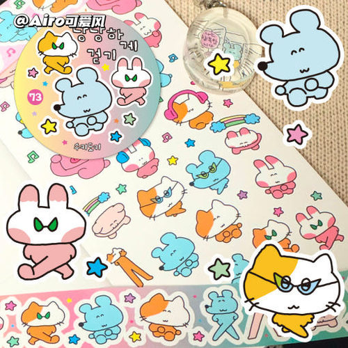 韩国sukeydokey可爱卡通贴纸