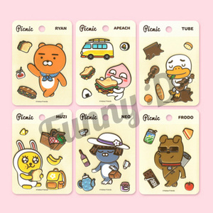 韩国kakao可爱贱萌立体装饰贴纸卡通手机贴日记本手账本创意贴画