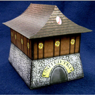 古代房屋房子小屋建筑3d立体纸模型DIY手工制作儿童益智折纸玩具