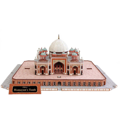 印度胡马雍陵庙场景3d立体纸模型