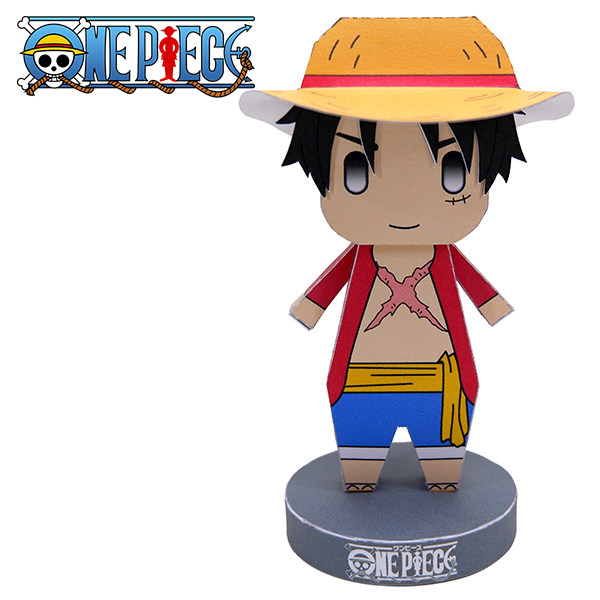 海贼王人物路飞纸公仔3d立体纸模型diy手工制作儿童益智折纸玩具