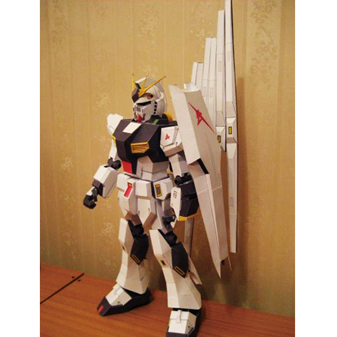 敢达机甲rx-93高达机动战士立体3d纸模型diy手工制作儿童益智折纸