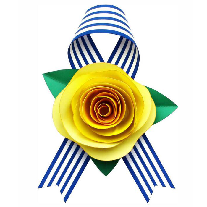 玫瑰花衣服装饰配饰3d立体纸模型DIY手工制作儿童益智折纸玩具