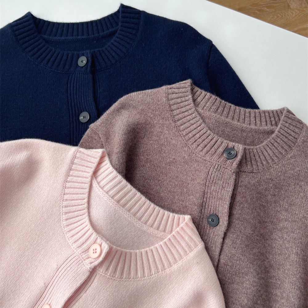 美利奴羊毛针织开衫外套