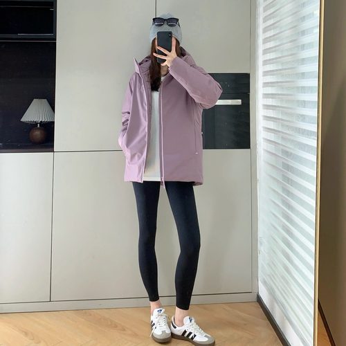 连帽羽绒服外套防风防水