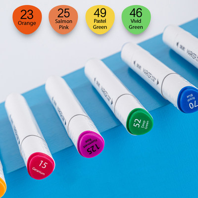 单只酒精性圆形专业双头马克笔