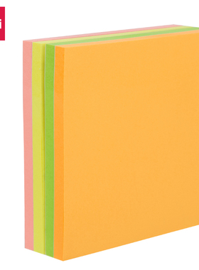 得力21513记事贴200张多色便签本便利贴学生可黏粘随意贴可撕便条