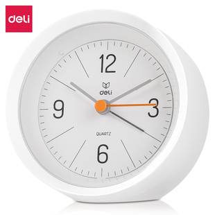 得力LE300-WH-指针式闹钟1台/盒儿童男女孩多功能起床神器带夜灯