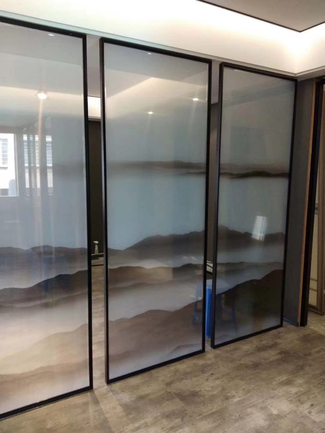 整片钢化雕刻工艺蒂凡尼艺术玻璃