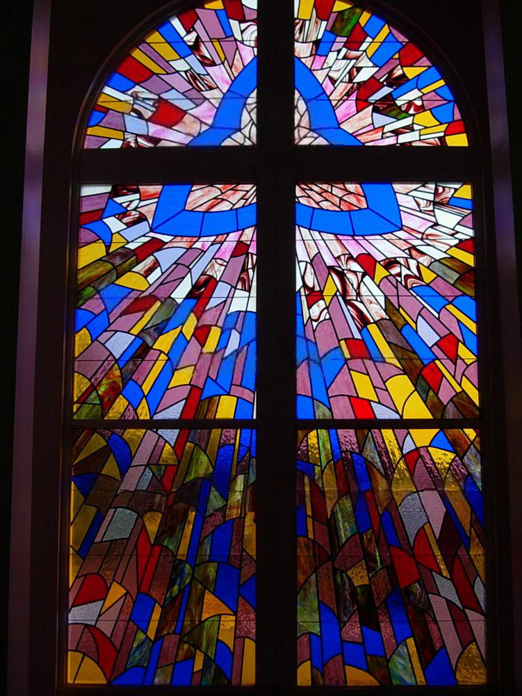 整片钢化雕刻工艺蒂凡尼艺术玻璃