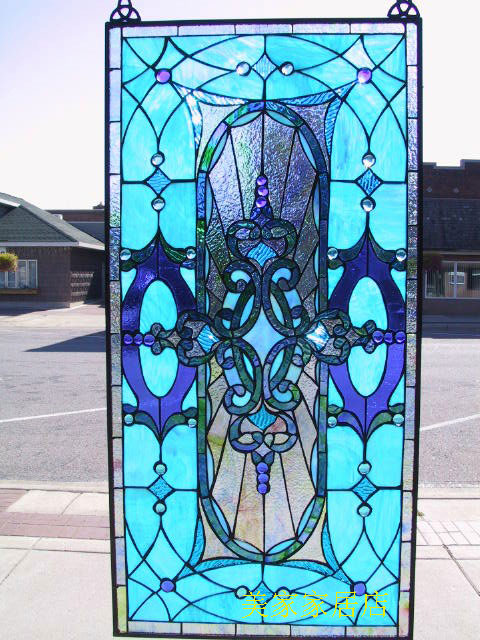 整片钢化雕刻工艺蒂凡尼艺术玻璃