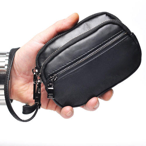 羊皮真皮穿皮带放香烟随身小腰包