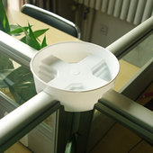 屏风花盆底托十字T字丁字托盘托架植物底座 办公室隔断盆栽托盘