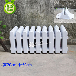 白色塑料围栏户外花园草坪仿真护栏新年年桔装饰栅栏欧式防水PVC