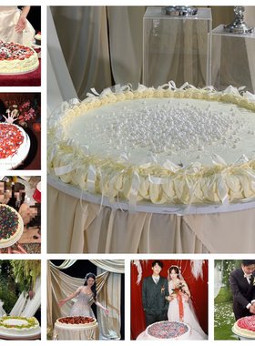 2026新款大型 tablecake桌面蛋糕02仿真蛋糕模型婚礼拍照道具定制