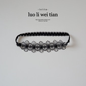 蕾丝花朵镂空大腿圈女性感甜美黑白色弹力腿部饰品新款 腿环 推荐